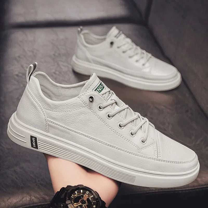 Tênis Casual Masculino de Couro Super Confortável - All Style