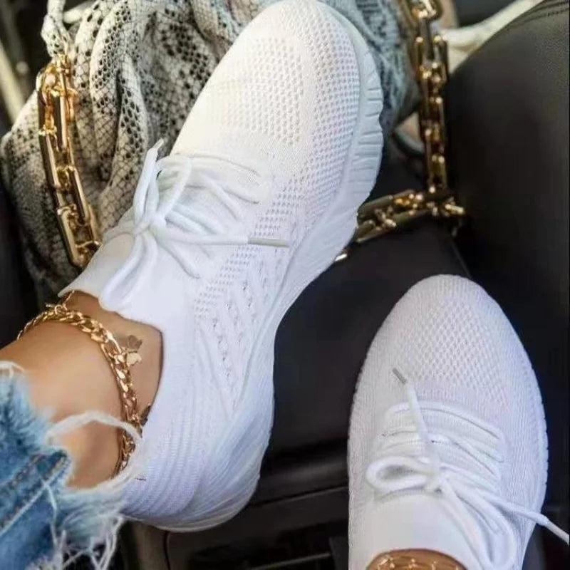 Tênis feminino de malha respirável