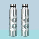 Garrafa Inox 1000ml – Design Clássico, Reutilizável e Super Resistente