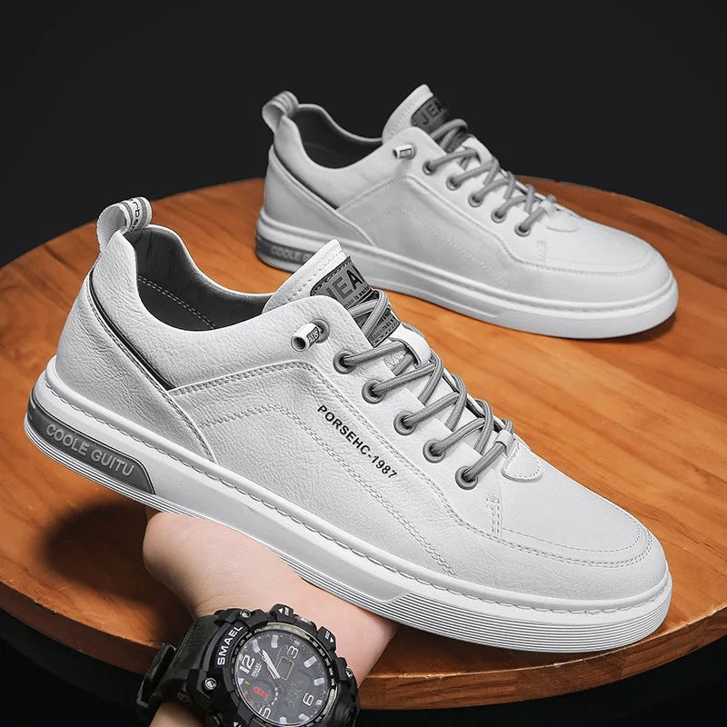 Tênis Casual Masculino de Couro Super Confortável - All Style