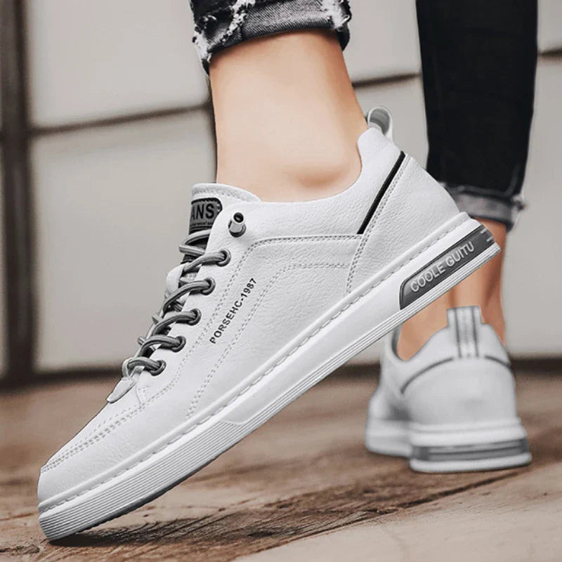Tênis Casual Masculino de Couro Super Confortável - All Style
