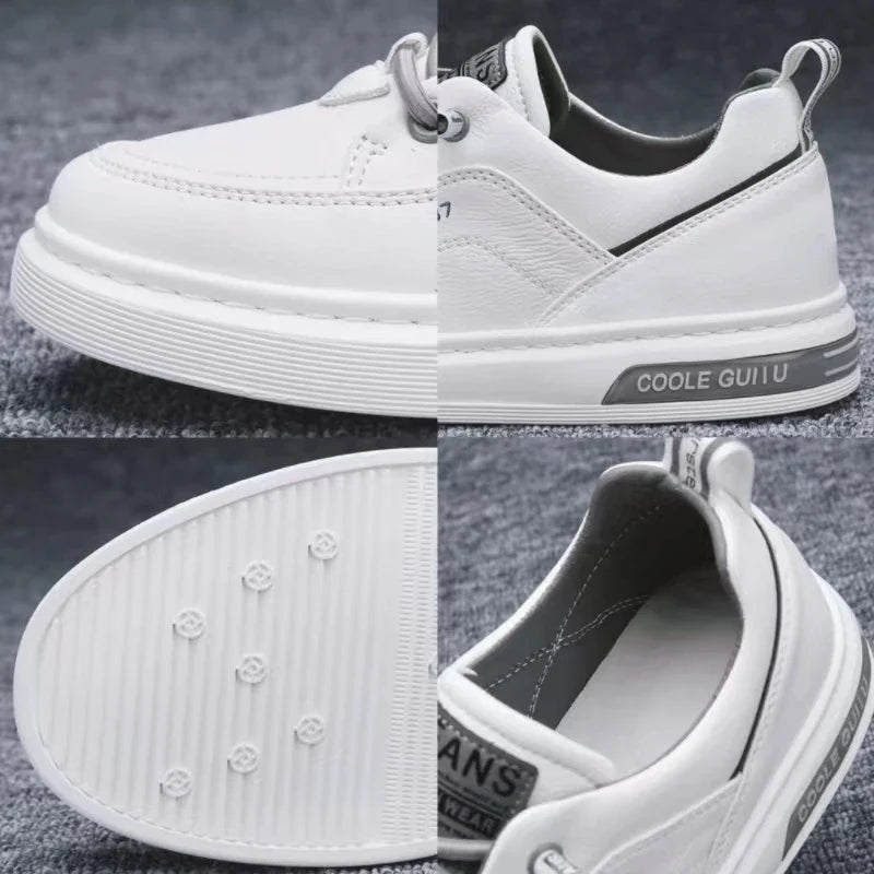 Tênis Casual Masculino de Couro Super Confortável - All Style