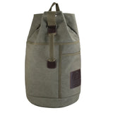 Mochila Masculina de Lona DIDA BEAR – Estilo Militar, Grande Capacidade e Design Bucket
