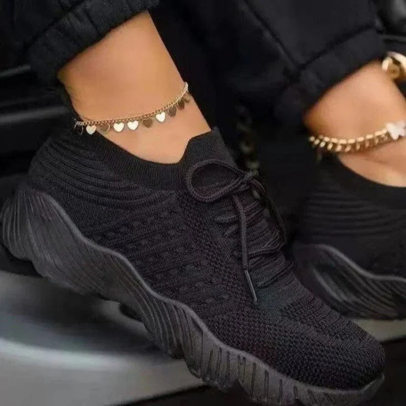 Tênis feminino de malha respirável