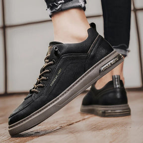 Tênis Casual Masculino de Couro Super Confortável - All Style